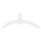Ekena Millwork Archdale Architectural Grade PVC Gable Bracket, 48"W x 18"H x 2"D x 4"F, 9/12 Pitch GBP048X18X0204ARC00 - alternate 2